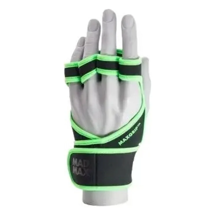 Рукавички для фітнесу MadMax MFG-303 MAXGRIP Neoprene Wraps Black/Grey L/XL (MFA-303_L/XL)