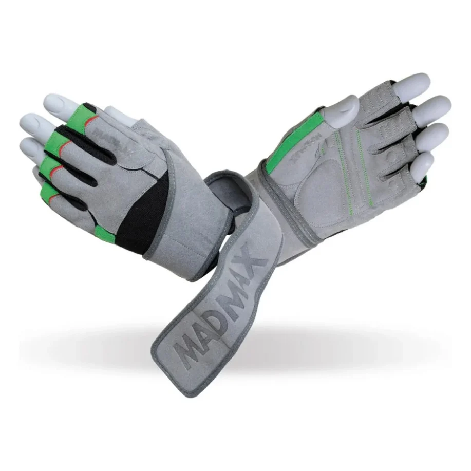 Рукавички для фітнесу MadMax MFG-860 Wild Grey/Green L (MFG-860_L)