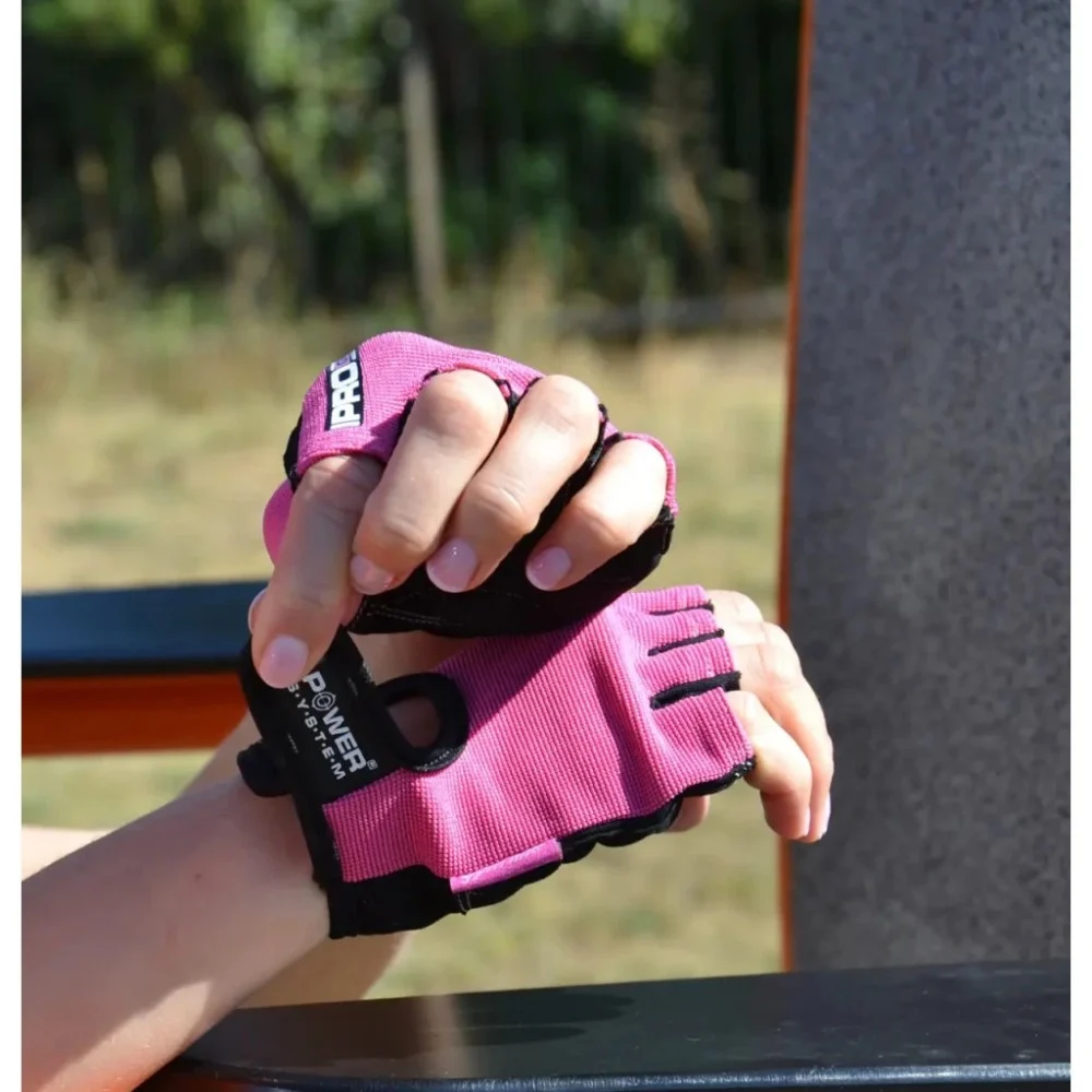 Рукавички для фітнесу Power System PS-2250 Pro Grip жіночі Pink M (PS-2250_M_Pink) — фото 5