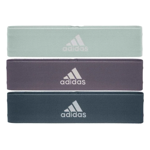 Еспандер Adidas Resistance Band Set (L, M, H) ADTB-10711 Набір Зелений, Фіолетовий, Темно-синій (885652018753)