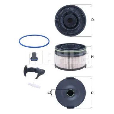 Фільтр паливний Mahle KX533KIT