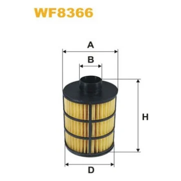 Фільтр паливний Wixfiltron WF8366