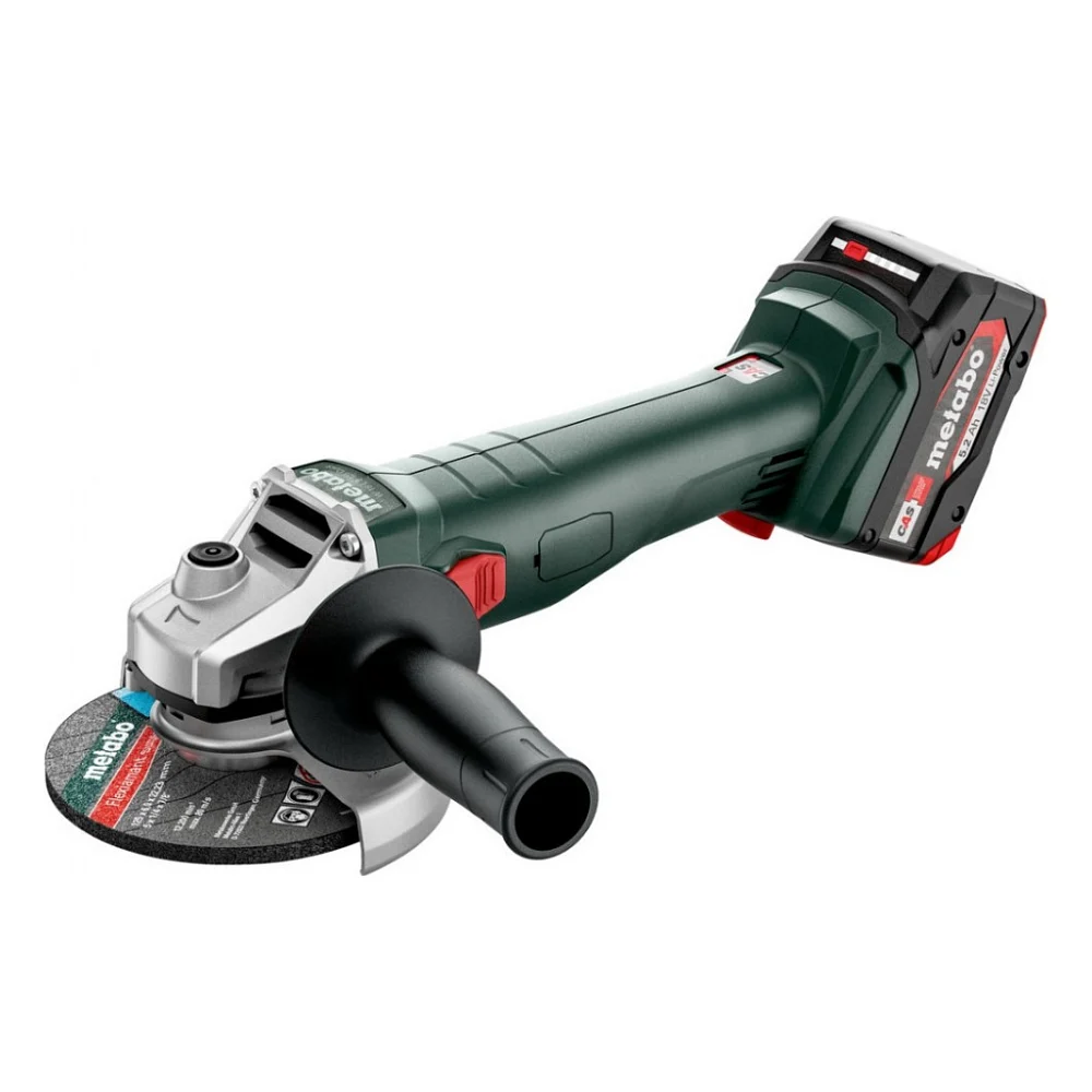 Шліфувальна машина Metabo W 18 L 9-125 Quick, 125мм, 18V. 2х5.2Ah, metaBOX 165 L (602249650)