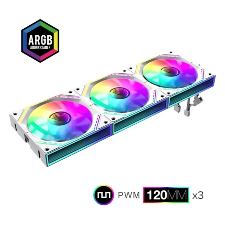 Комплект кулерів для корпусу Gamemax FN12A-S3I-W — фото 8