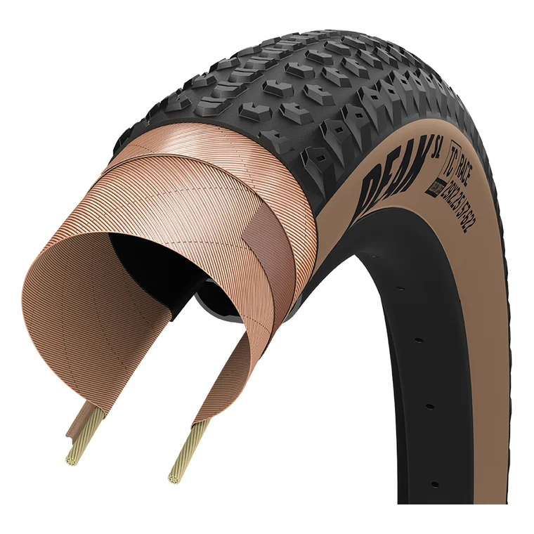 Велосипедна покришка GoodYear 29"x2.4" (61-622) Peak SL Race Tubeless Complete Folding Blk/Tan (TIR-19-46)