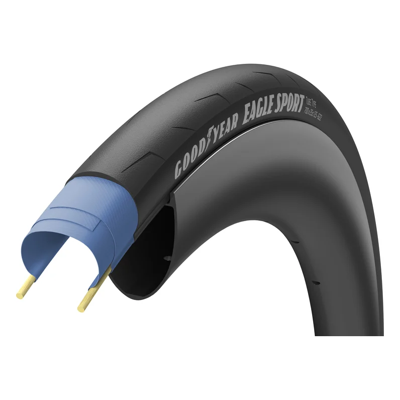 Велосипедна покришка GoodYear 700x25C (25-622) Eagle Sport Tube Type Folding Black (TIR-01-71)