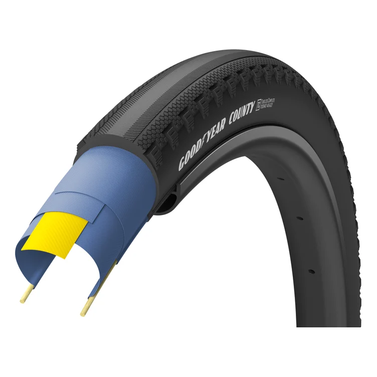 Велосипедна покришка GoodYear 700x40 (40-622) County Tubeless Complete Folding Black (TIR-85-10)