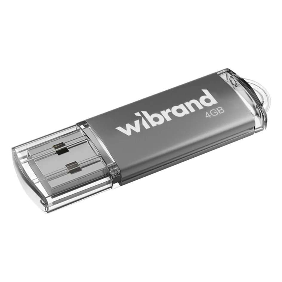 USB флеш накопичувач Wibrand 4GB Cougar Silver USB 2.0 (WI2.0/CU4P1S)