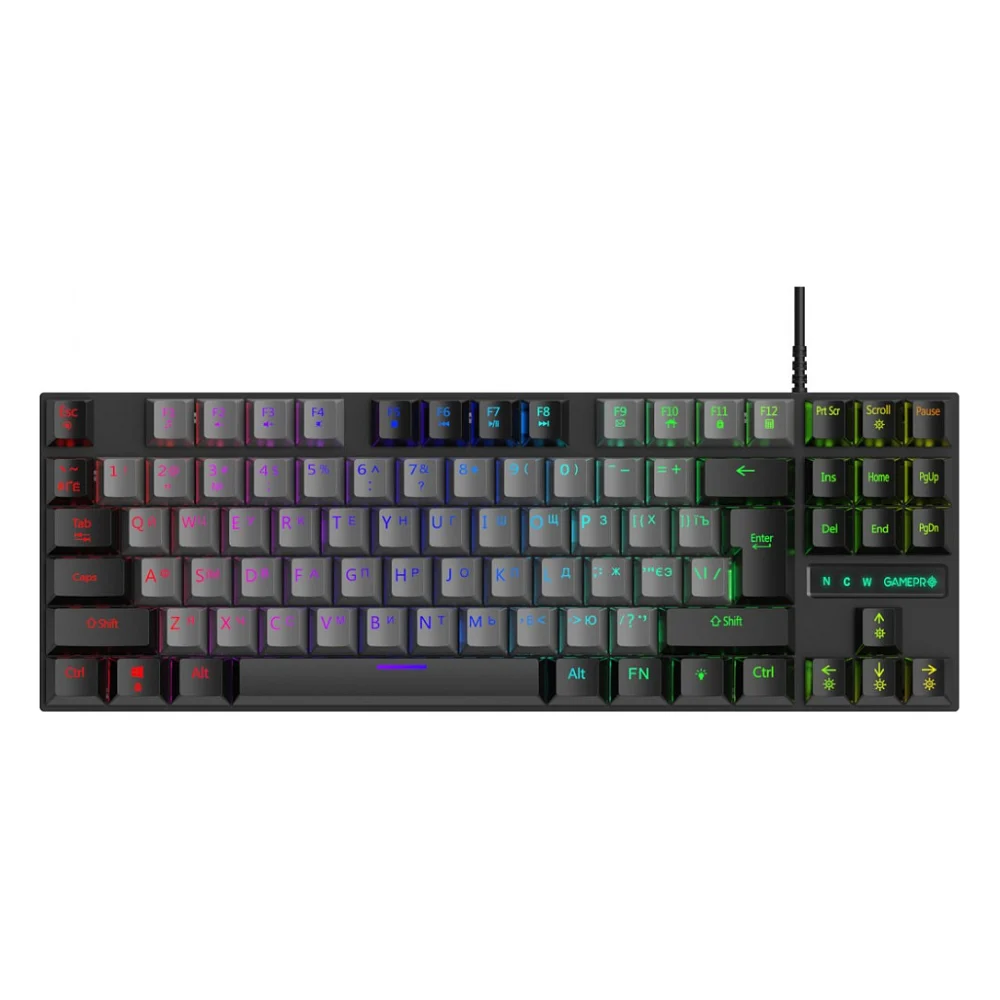 Клавіатура GamePro MK100B Blue Switch LED USB Black (MK100B)