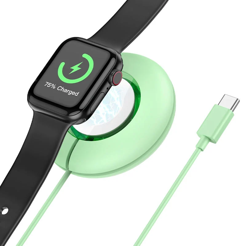 Бездротовий зарядний пристрій HOCO CW51 Wireless charger for iWatch Green