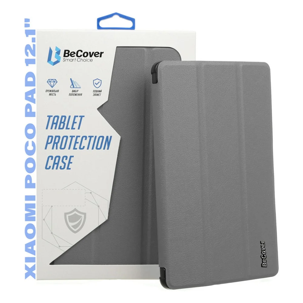 Чохол до планшета BeCover Smart Case Xiaomi Poco Pad 12.1" Gray (711563)