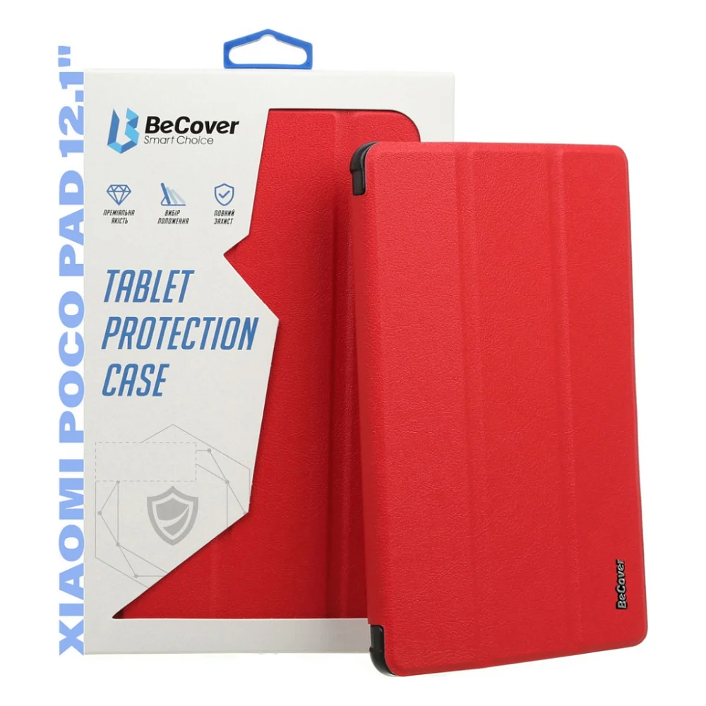 Чохол до планшета BeCover Smart Case Xiaomi Poco Pad 12.1" Red (711564)