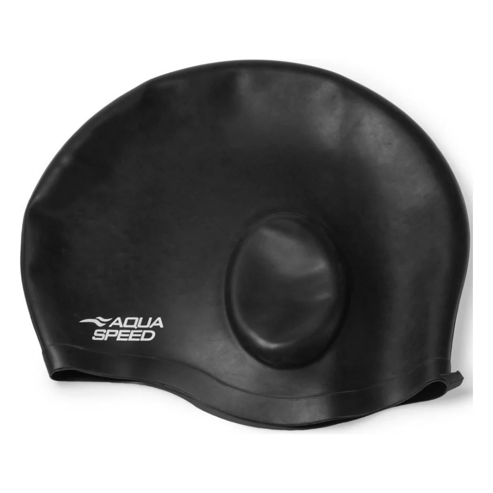 Шапка для плавання Aqua Speed Ear Cap Comfort 9894 289-07 чорний OSFM (5908217698940)