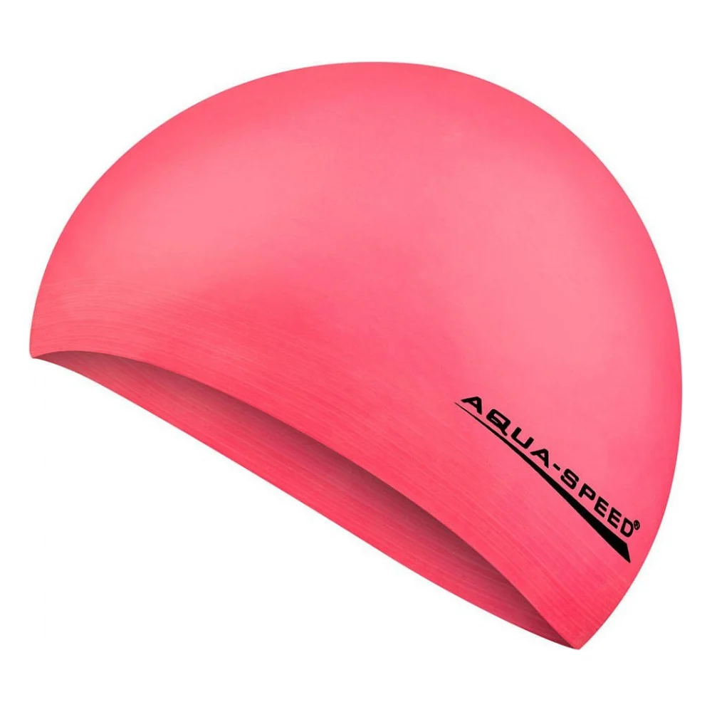 Шапка для плавання Aqua Speed Soft Latex 122-03 5726 неоновий рожевий Уні OSFM (5908217657268)
