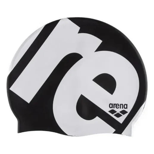 Шапка для плавання Arena Icons Team Stripe Cap 001463-202 чорний Уні OSFM (3468337190905)