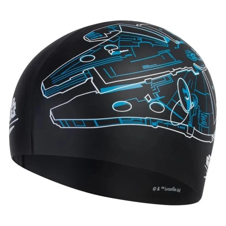 Шапка для плавання Speedo Millenium Falcon Slogan Prt Cap чорний 8-08385D675 OSFM (5053744485225)