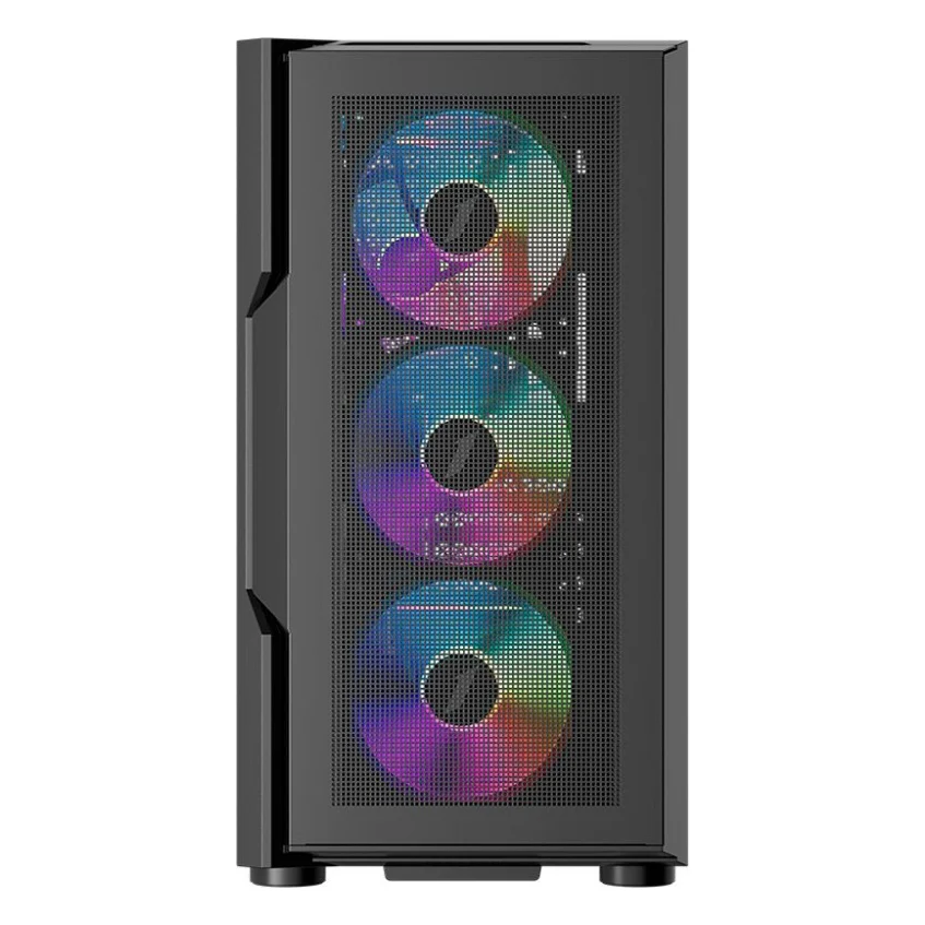 Корпус 1stPlayer T7-P-4F2(AP) Black — фото 3