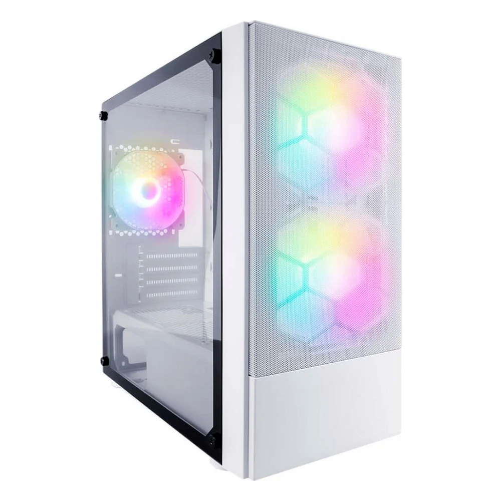 Корпус 1stPlayer X4-M-2F1P-W-1F1-W-WH