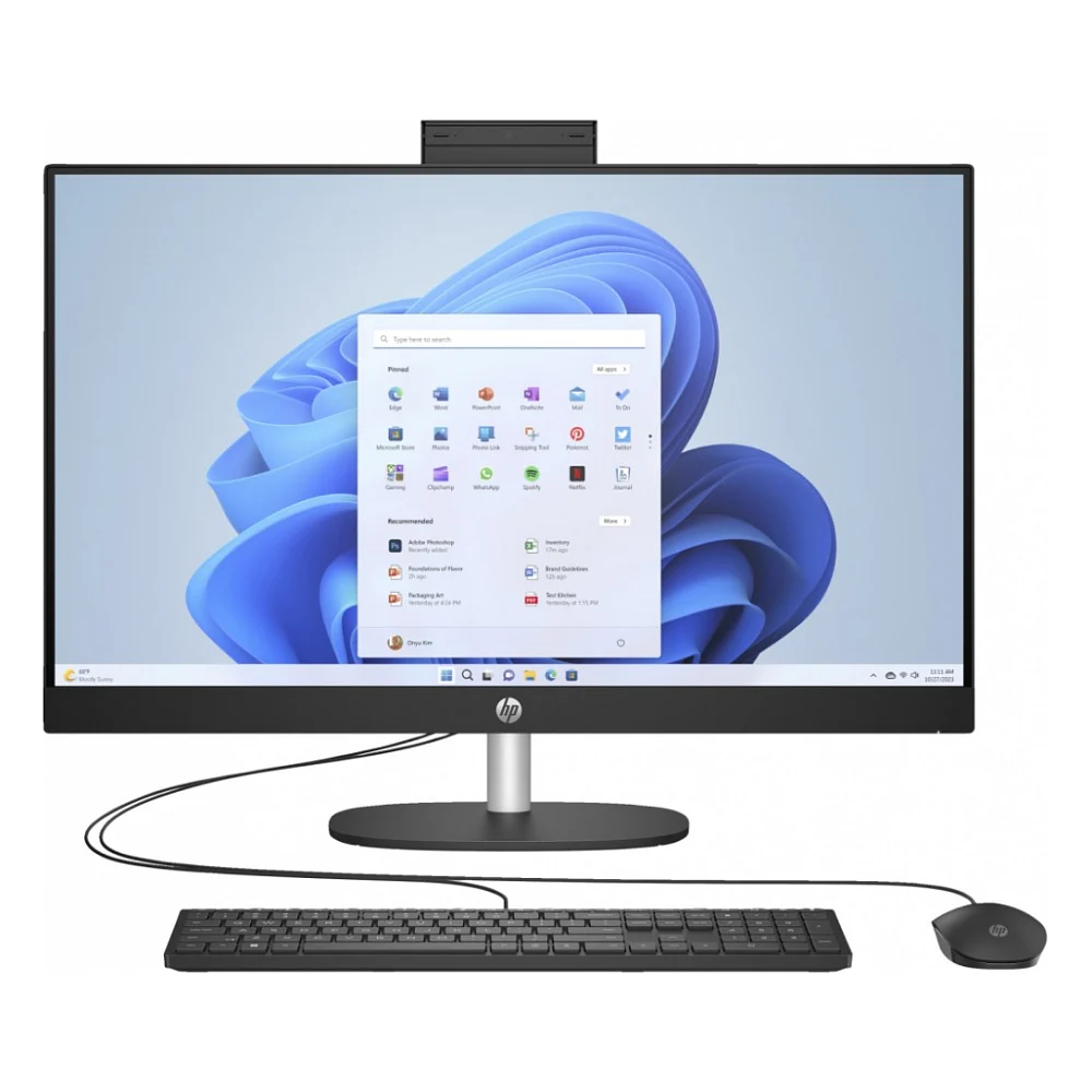 Комп'ютер HP 27-cr0040ua AiO / Ryzen5 7520U, 16, 512, WiFi, Cam, K&M (A1QY2EA)