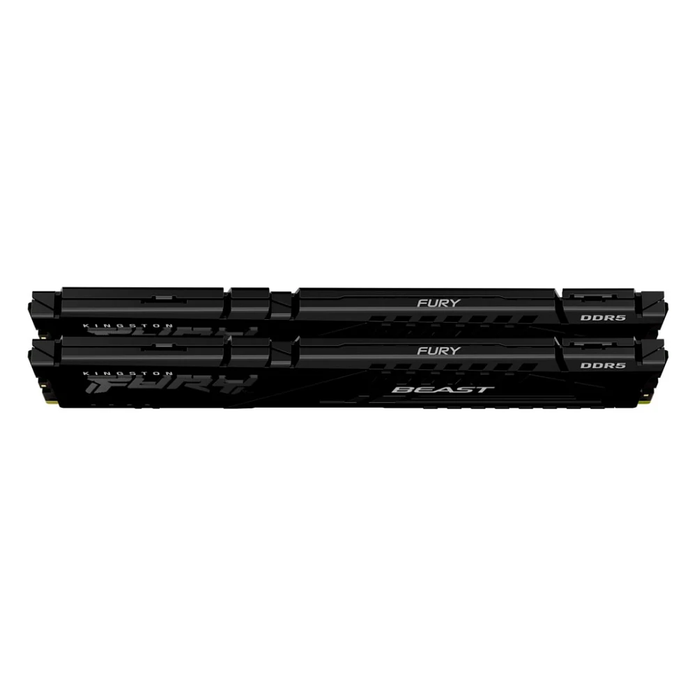 Модуль пам'яті для комп'ютера DDR5 64GB (2x32GB) 6400 MHz Beast Black Kingston Fury (ex.HyperX) (KF564C32BBK2-64) — фото 3