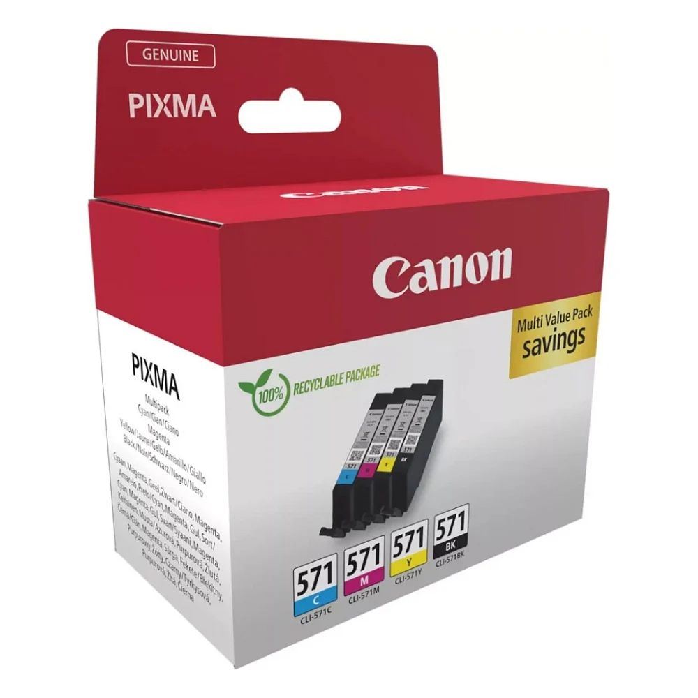 Картридж Canon CLI-571 BK,C,M,Y Colors (0386C008)