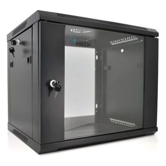 Шафа настінна Merlion 9U 19" 600*450*500 (Ш*Г*В)мм, black (Ml3-6409 / 23527)