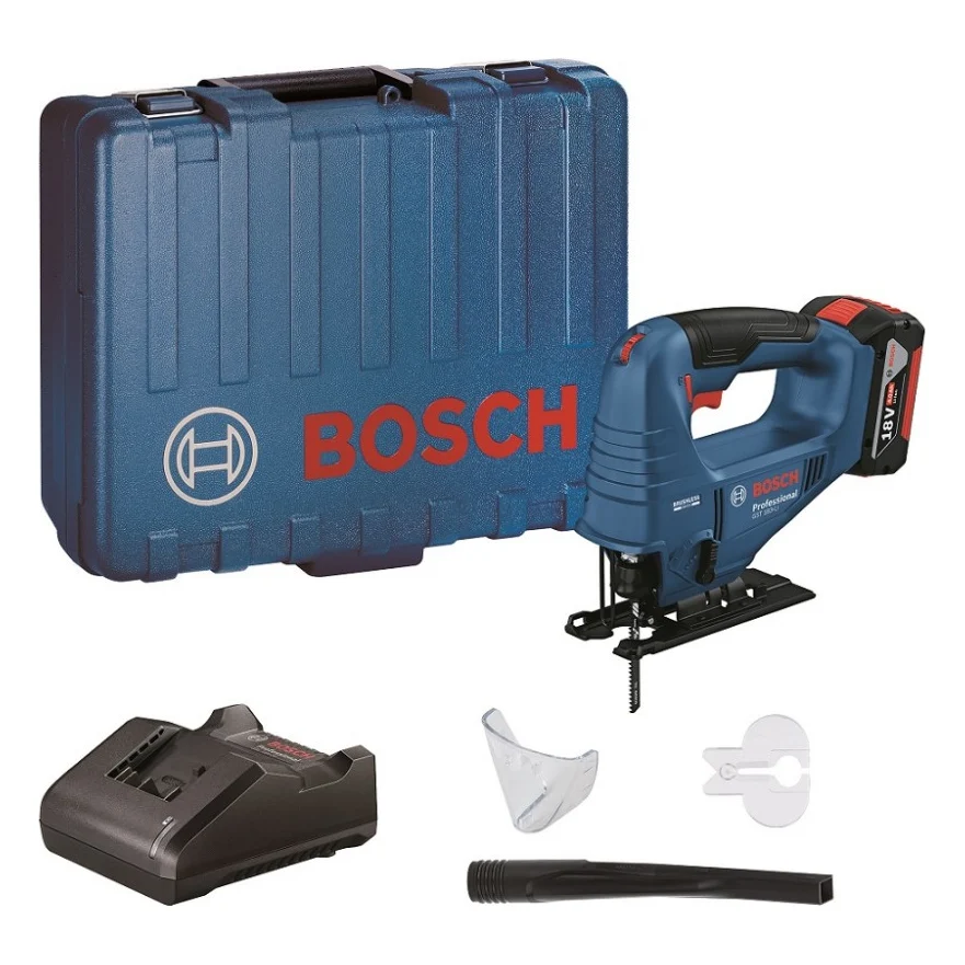 Електролобзик Bosch GST 183-LI безщітковий, 18V, 1х4Ah, 0-3300об/хв, хід 20мм, кейс (0.601.5B7.022)