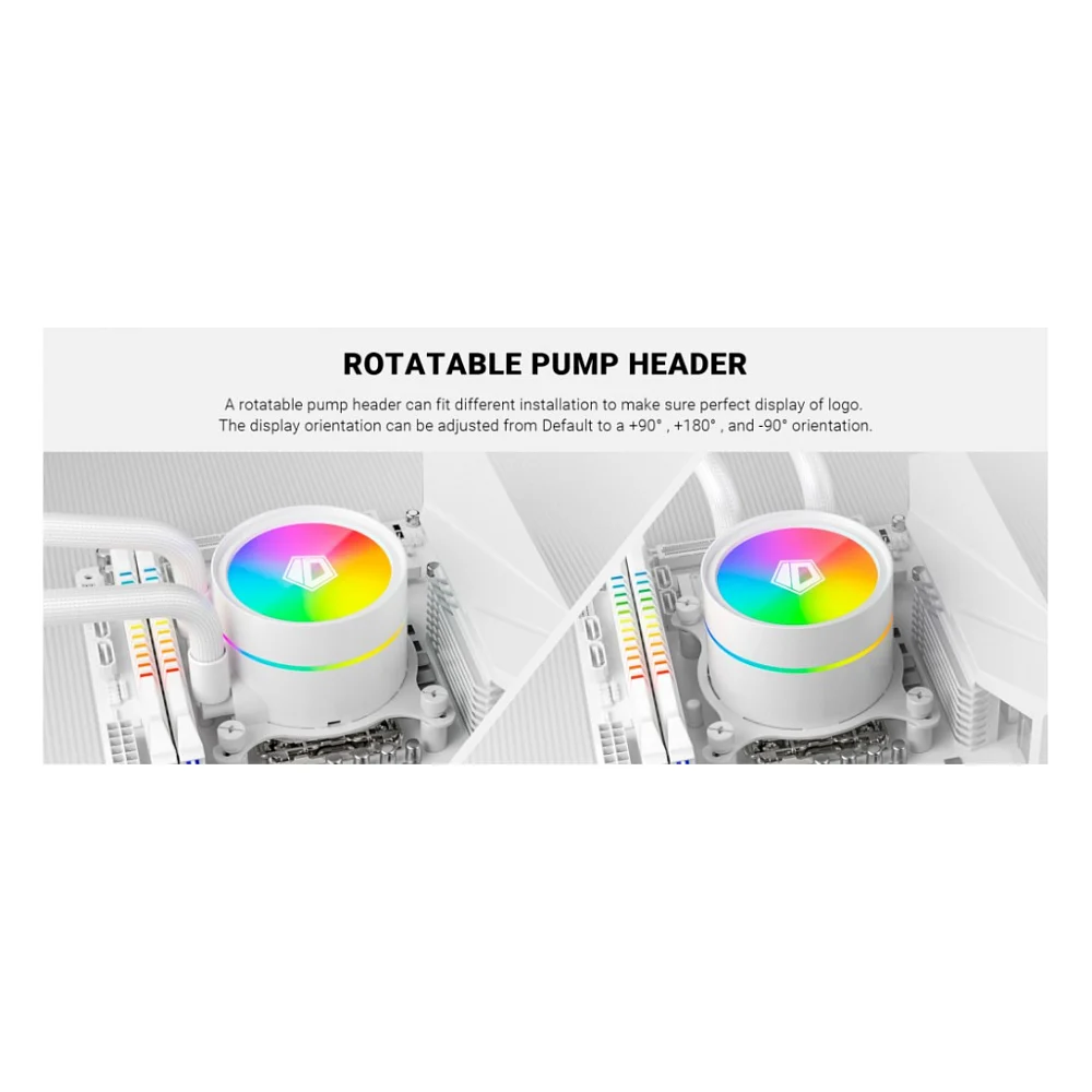 Система рідинного охолодження ID-Cooling ZOOMFLOW 240 XT V2 WHITE — фото 11