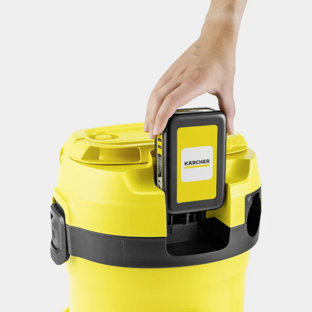 Пилосос будівельний Karcher акумуляторний WD 2-18, 18V, 12л (без АКБ та ЗП) (1.628-500.0) — фото 5