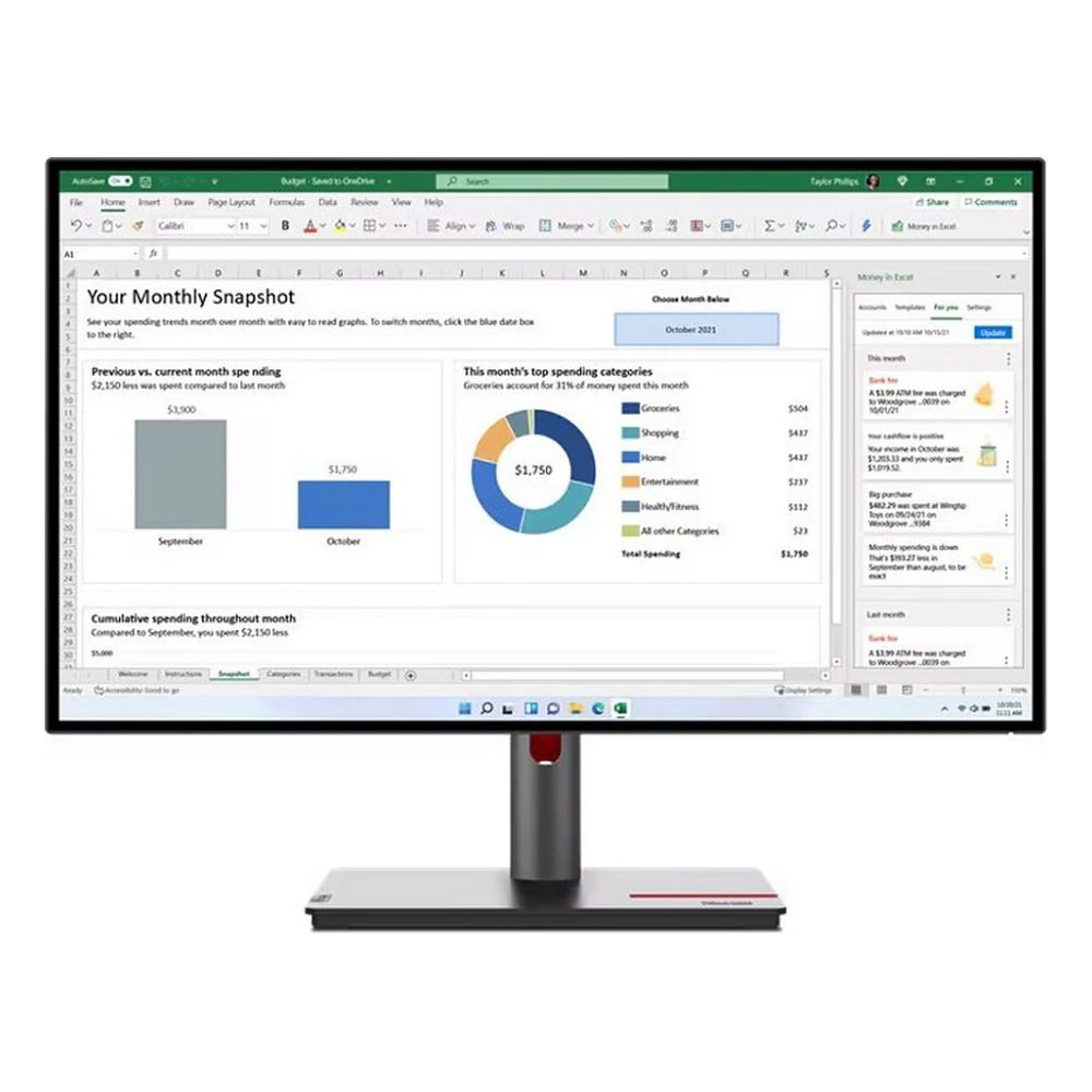 Монітор Lenovo P27q-30 (63A2GAT1UA)