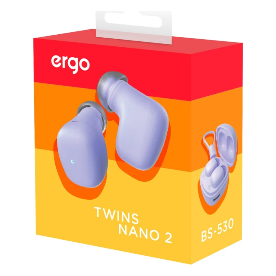 Навушники Ergo BS-530 Twins Nano 2 Violet (BS-530V) — фото 7