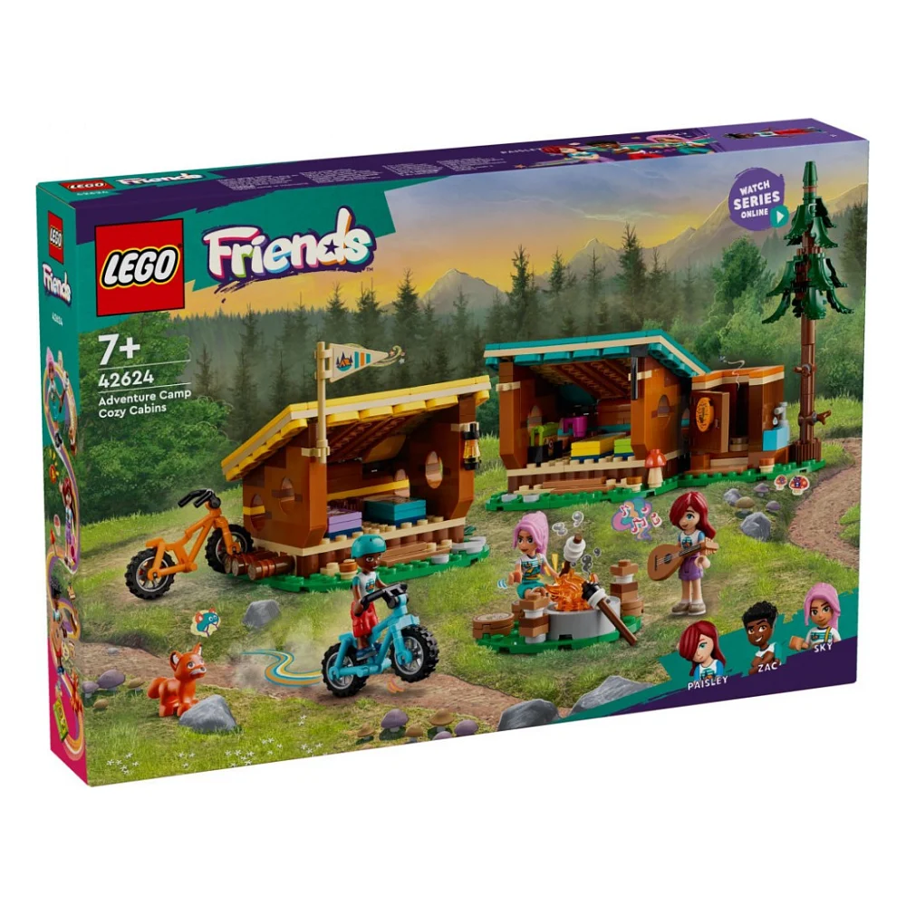 Конструктор LEGO Friends Затишні хатинки у пригодницькому таборі (42624)