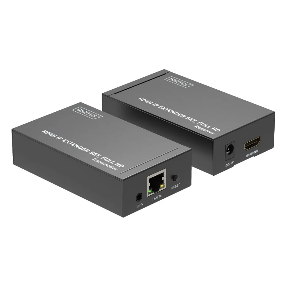 Адаптер Digitus HDMI via CAT6 120m Full HD IP IR (DS-55517)