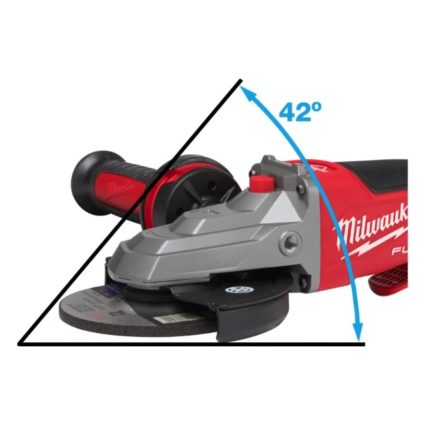 Шліфувальна машина Milwaukee M18 FSAGF125XPDB-0X, 125 мм, з плоским редуктором, HD кейс (без АКБ та ЗП) (4933478439) — фото 4