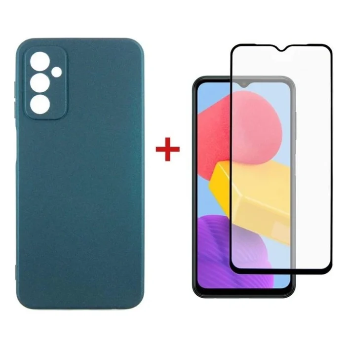 Чохол до мобільного телефона Dengos Samsung Galaxy M13 Case + Glass (Green) (DG-KM-73)