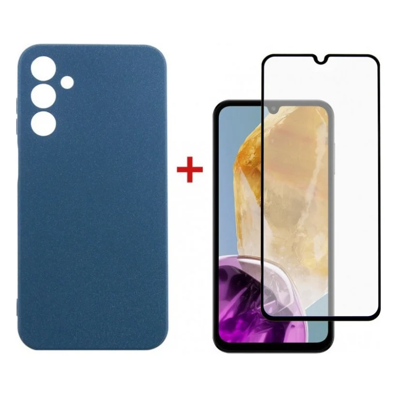 Чохол до мобільного телефона Dengos Samsung Galaxy M15 5G + Glass Blue (DG-KM-89)