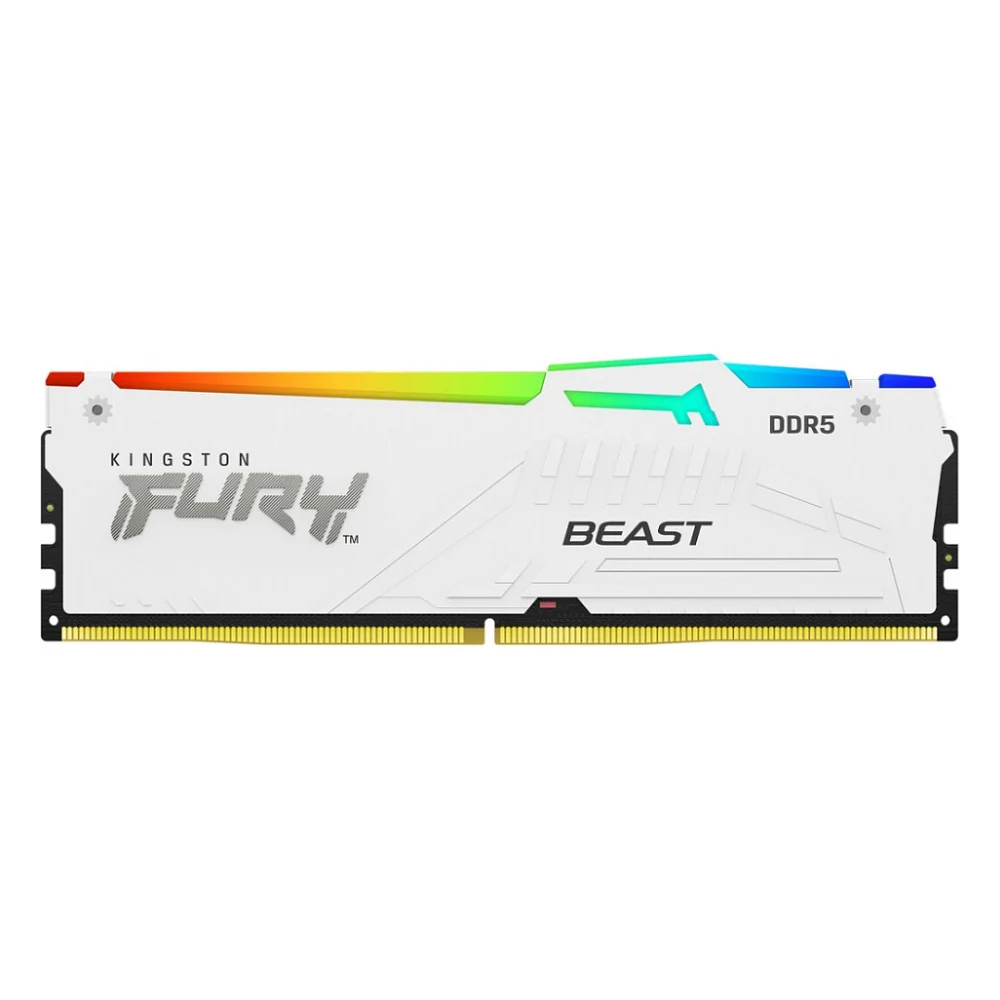 Модуль пам'яті для комп'ютера DDR5 16GB 6000 Mhz Beast White RGB Kingston FURY (KF560C36BWEA-16)