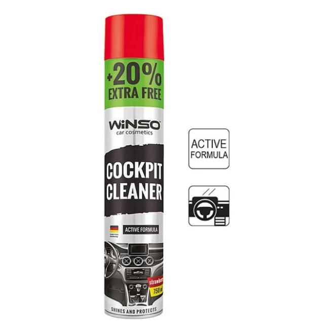 Автополіроль WINSO Cockpit Cleaner полуниця 750ml (870560)