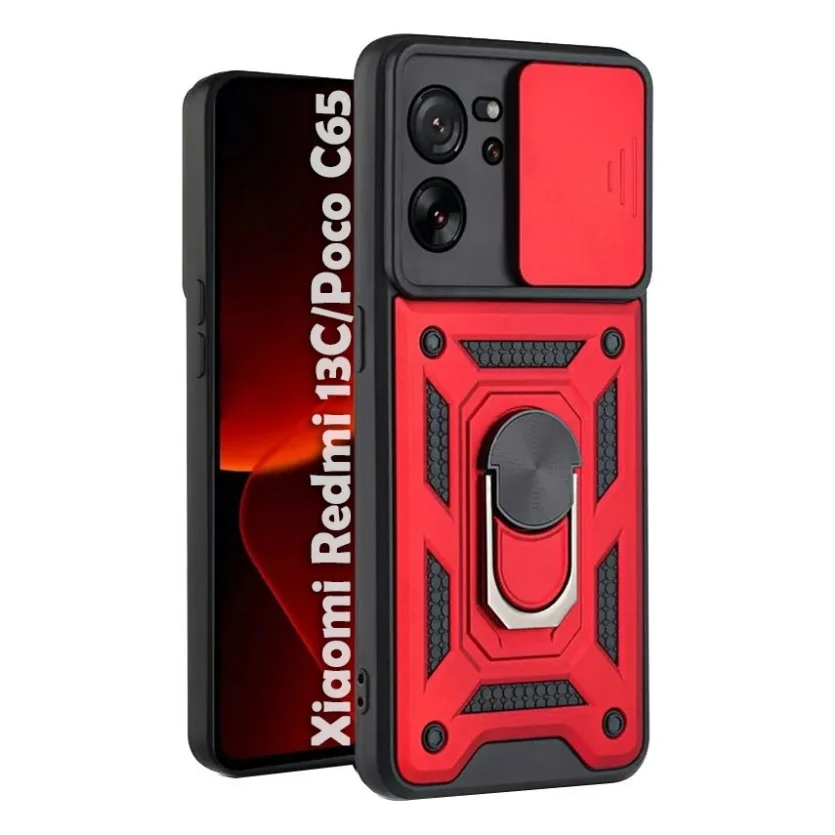 Чохол до мобільного телефона BeCover Military Xiaomi Redmi 13C / Poco C65 Red (710564)