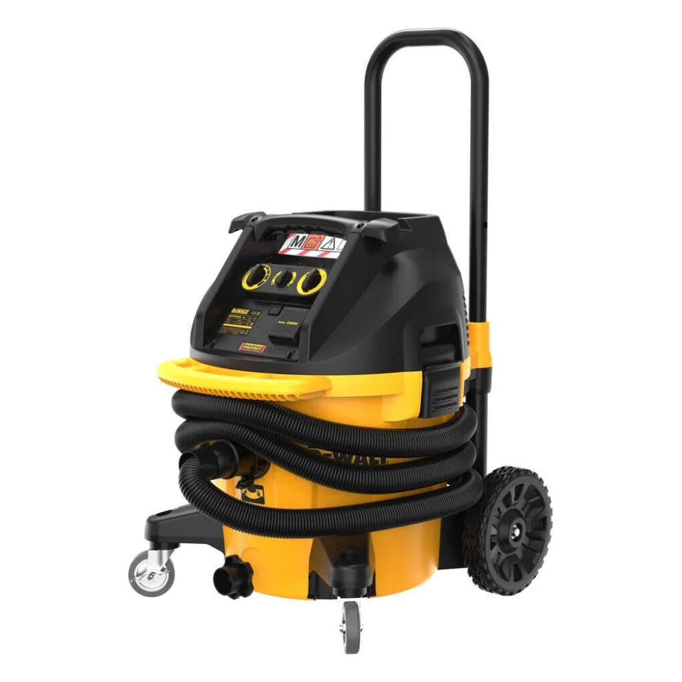 Пилосос будівельний DeWALT 1400 Вт, шланг 4.6 м, 38 л, 15 кг (DWV905M)