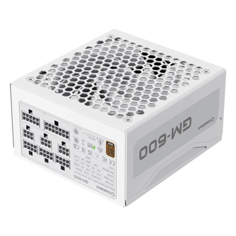Блок живлення Gamemax 600W GM-600 Modular white (GM-600 Modular white)