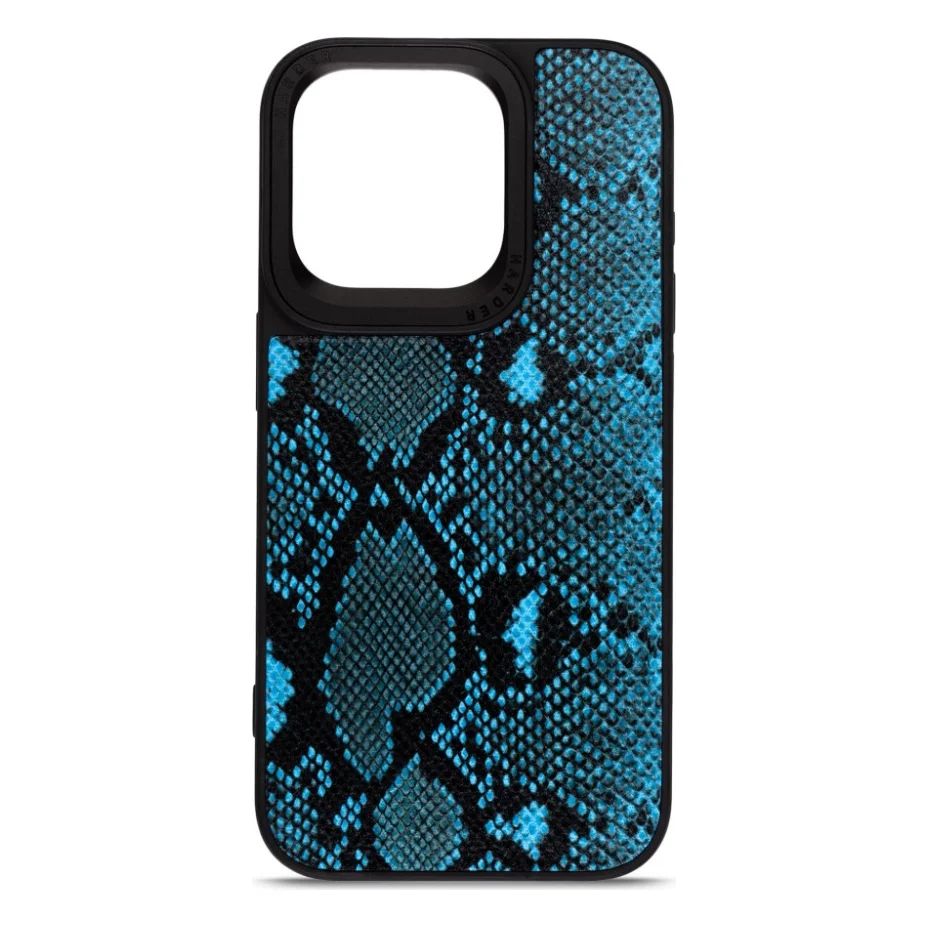 Чохол до мобільного телефона Harder Genuine Snake Apple iPhone 15 Pro Dark Blue (ARM76781)