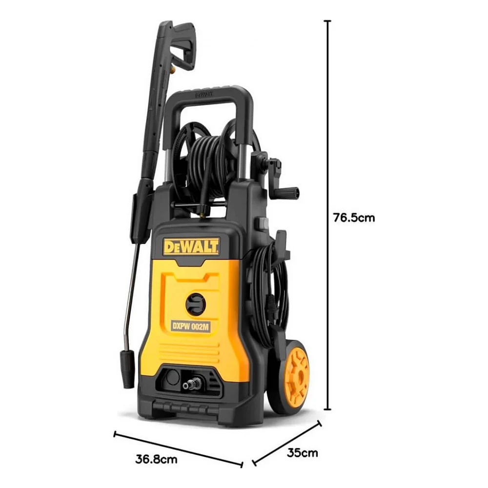 Мийка високого тиску DeWALT 2.1 кВт, 150 бар, шланг 10 м (DXPW002M-E) — фото 5