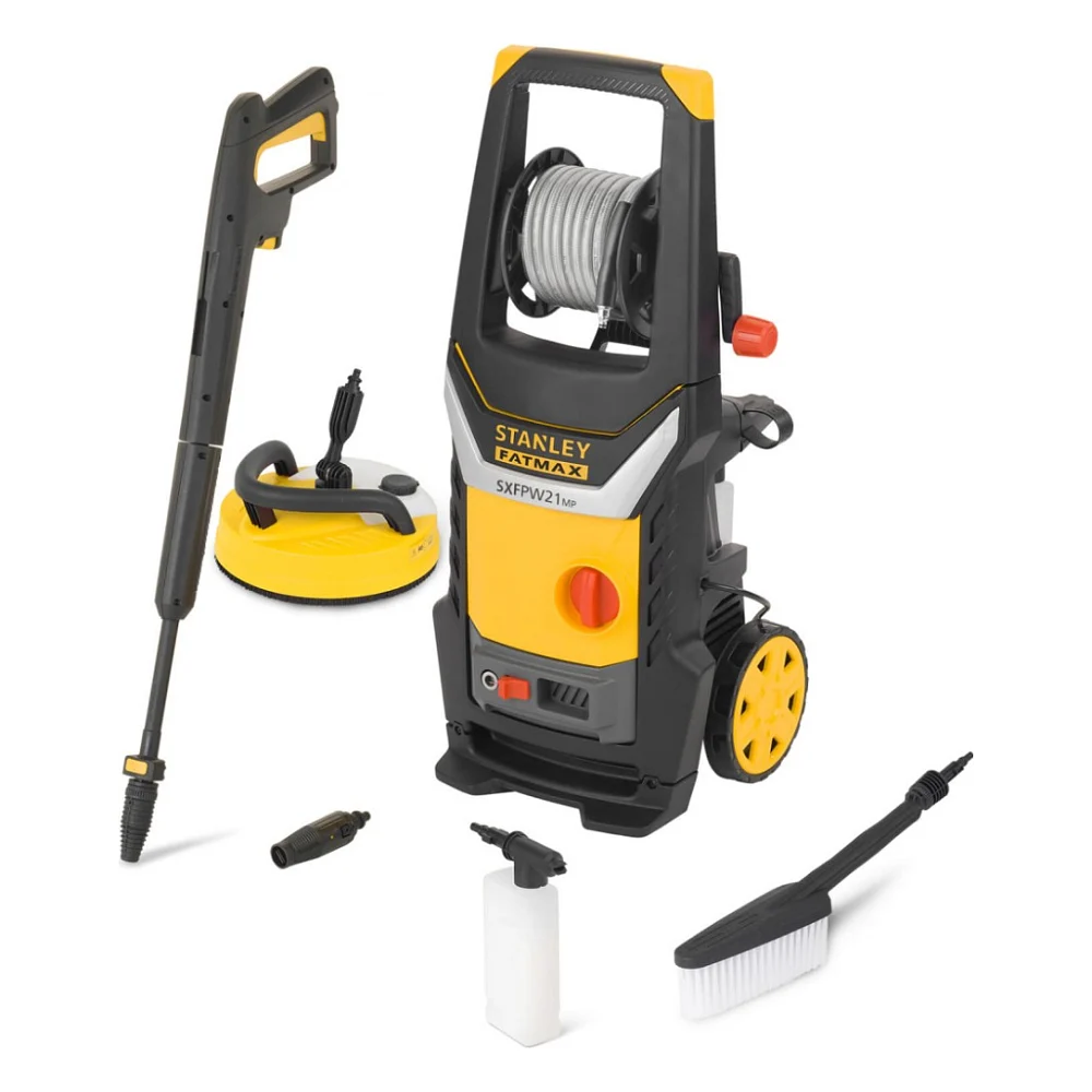 Мийка високого тиску Stanley FATMAX, 2.1 кВт, 145 бар, шланг 8м. (SXFPW21MPE)