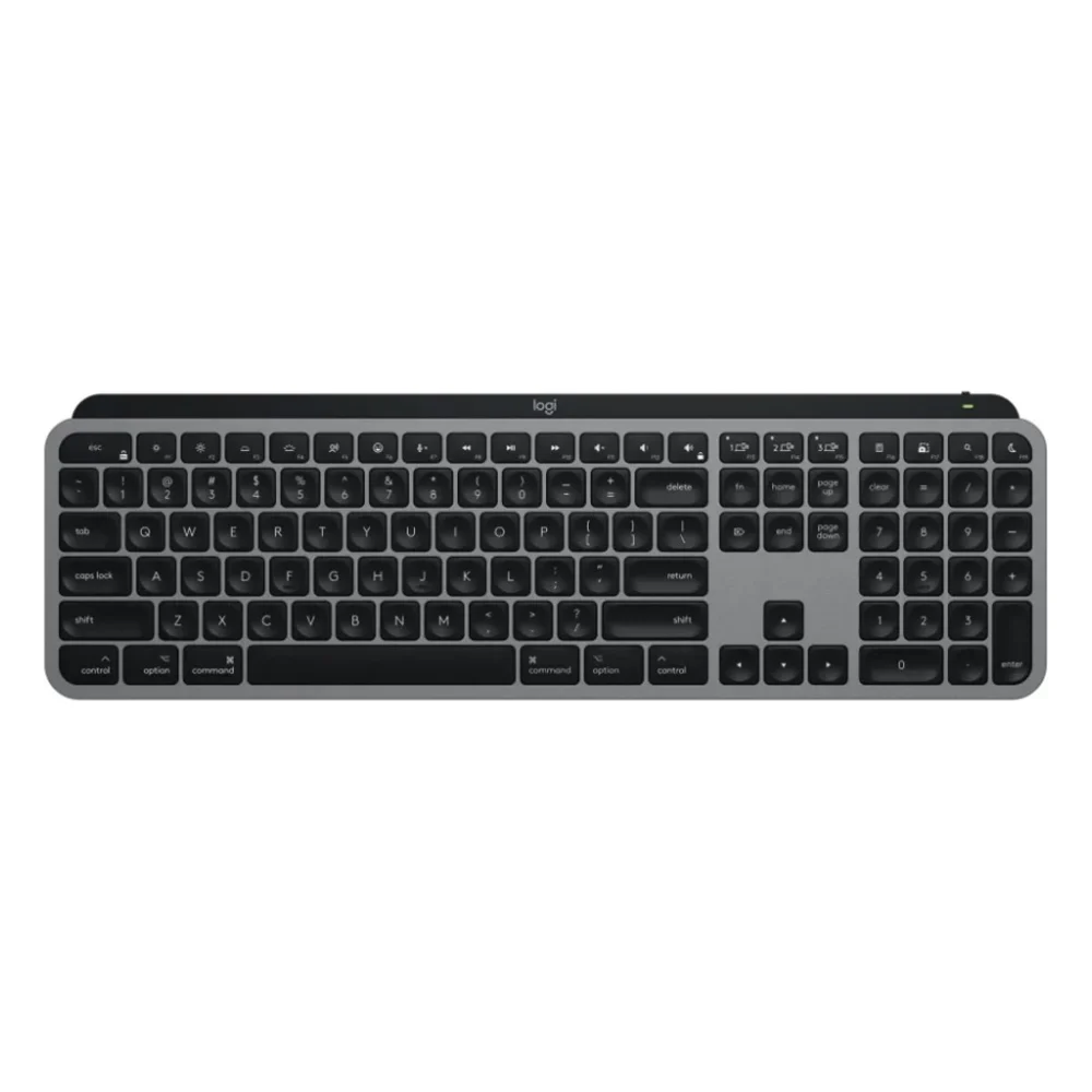 Клавіатура Logitech MX Keys S для MAC Bluetooth/Wireless UA Space Grey (920-011637)