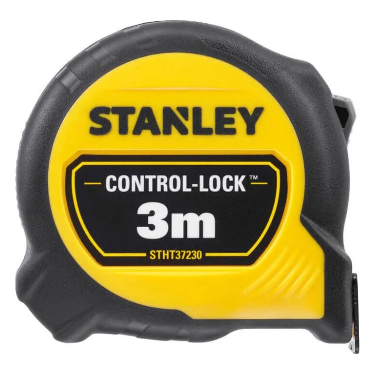 Рулетка Stanley CONTROL-LOCK, 3мх19мм, у прогумованому корпусі, з двосторонньою шкалою (STHT37230-0)
