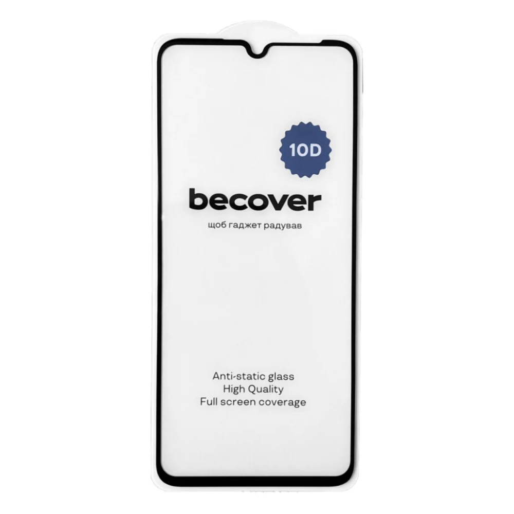 Скло захисне BeCover Realme Note 50 10D Black (711669) — фото 2