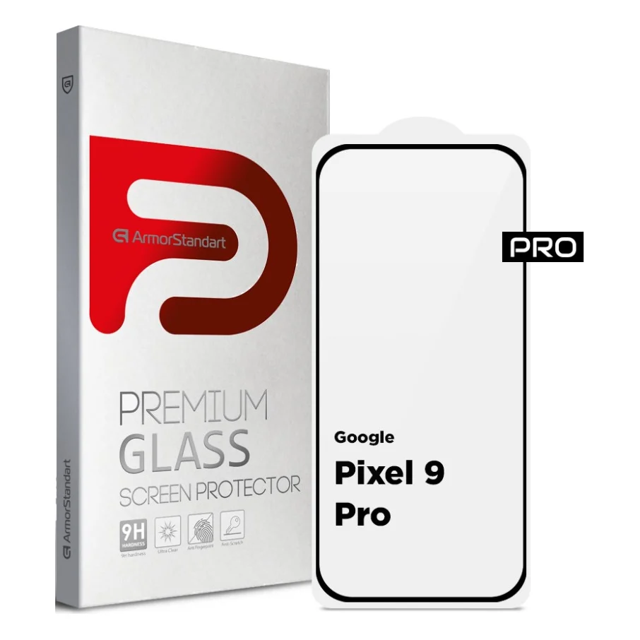 Скло захисне Armorstandart Pro Google Pixel 9 Pro Black (ARM74678)