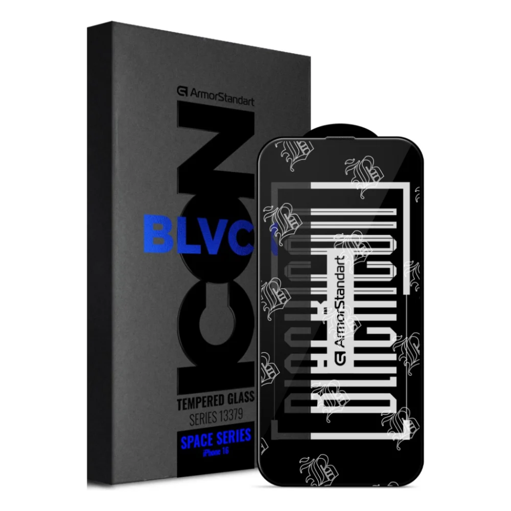 Скло захисне Armorstandart Space Black Icon Apple iPhone 16 (ARM78023)
