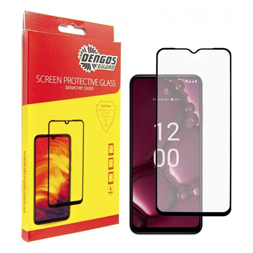 Скло захисне Dengos Full Glue Nokia G42 5G (black) (TGFG-355)